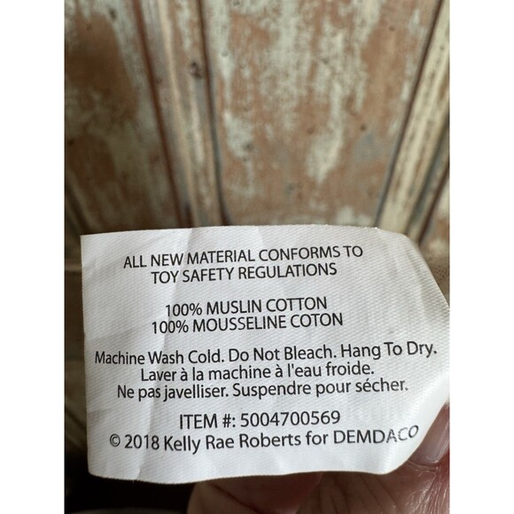 Dear Little One Photo Swaddle True By Kelly Rae Roberts Measures 50”x48” Cream - Picture 8 of 9